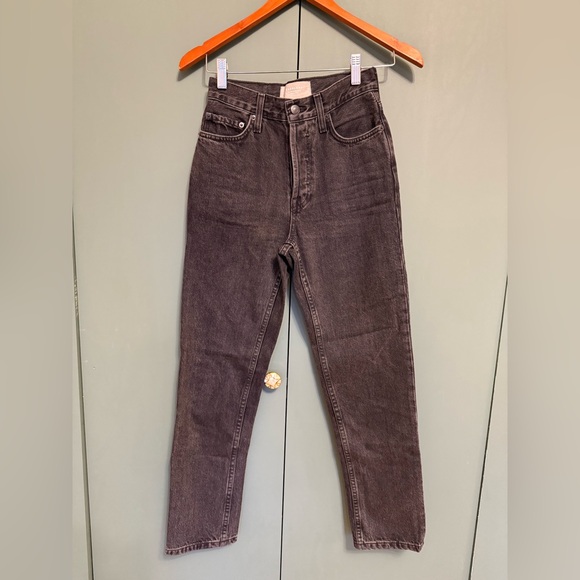 Everlane The ’90s Cheeky Jean organic cotton in washed black size 23 - Picture 2 of 5